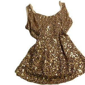 Lane Bryant Gold Embellished Sequin Tank Top 14/16 NEW | Party | Date Night
